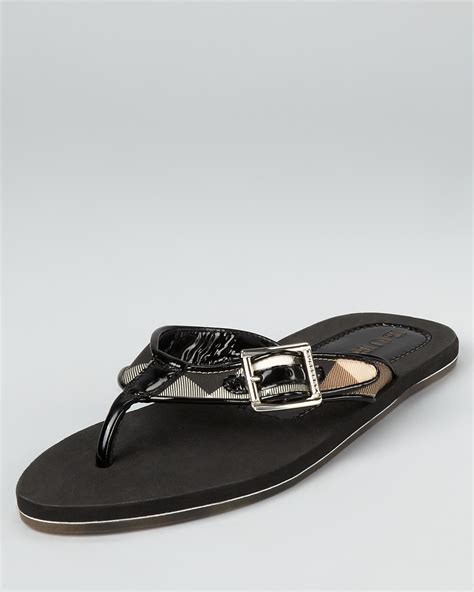 womens burberry slides|Burberry flip flops for women.